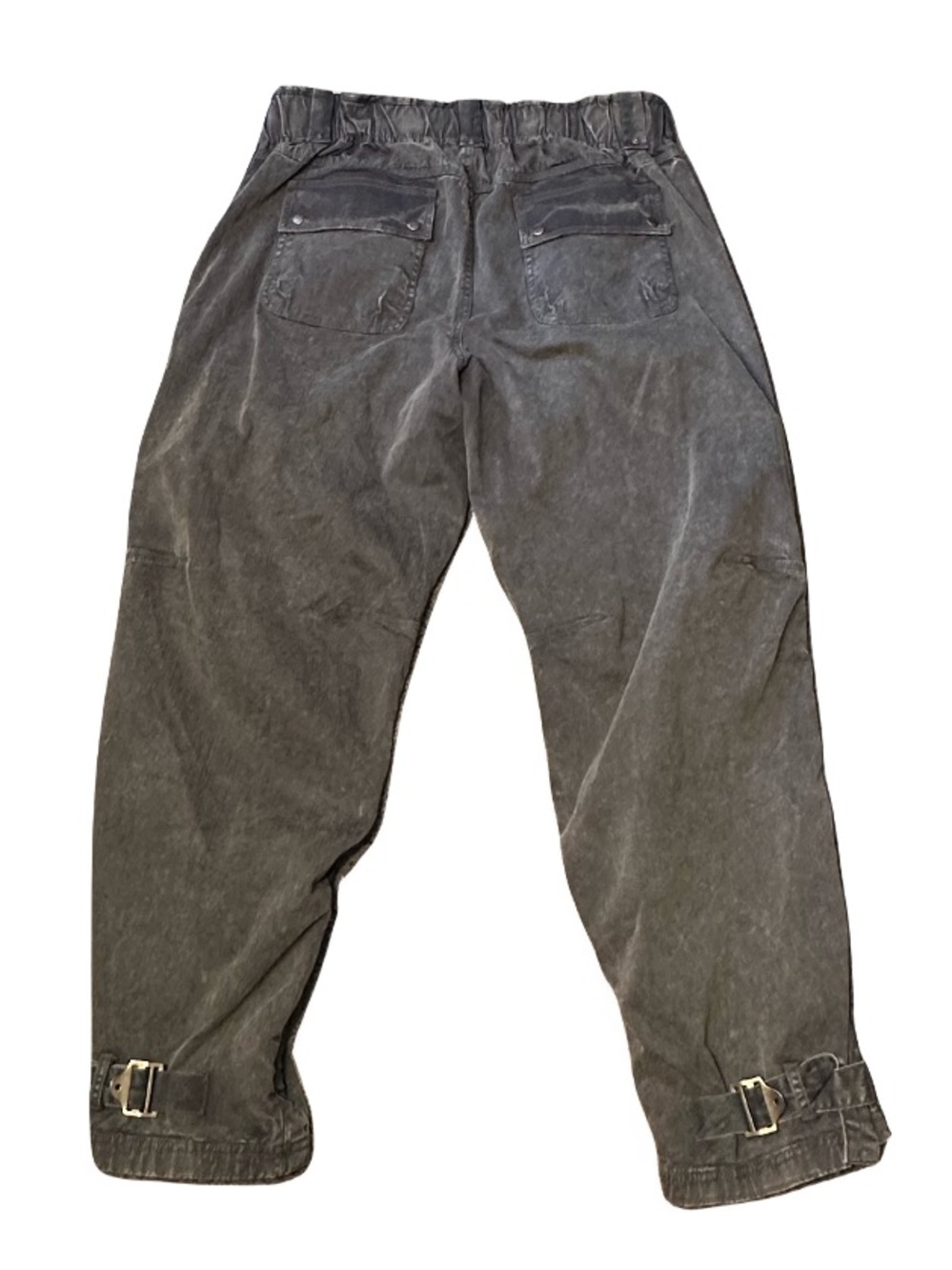 Free People We The Free Can't Compare Slouch Pants Medium Olive Army Green - Picture 9 of 9